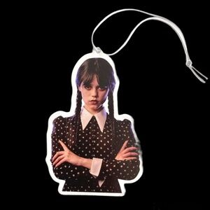 Wednesday Addams Custom Car Air Freshener | Fresh Aura Merch | New Car Scent